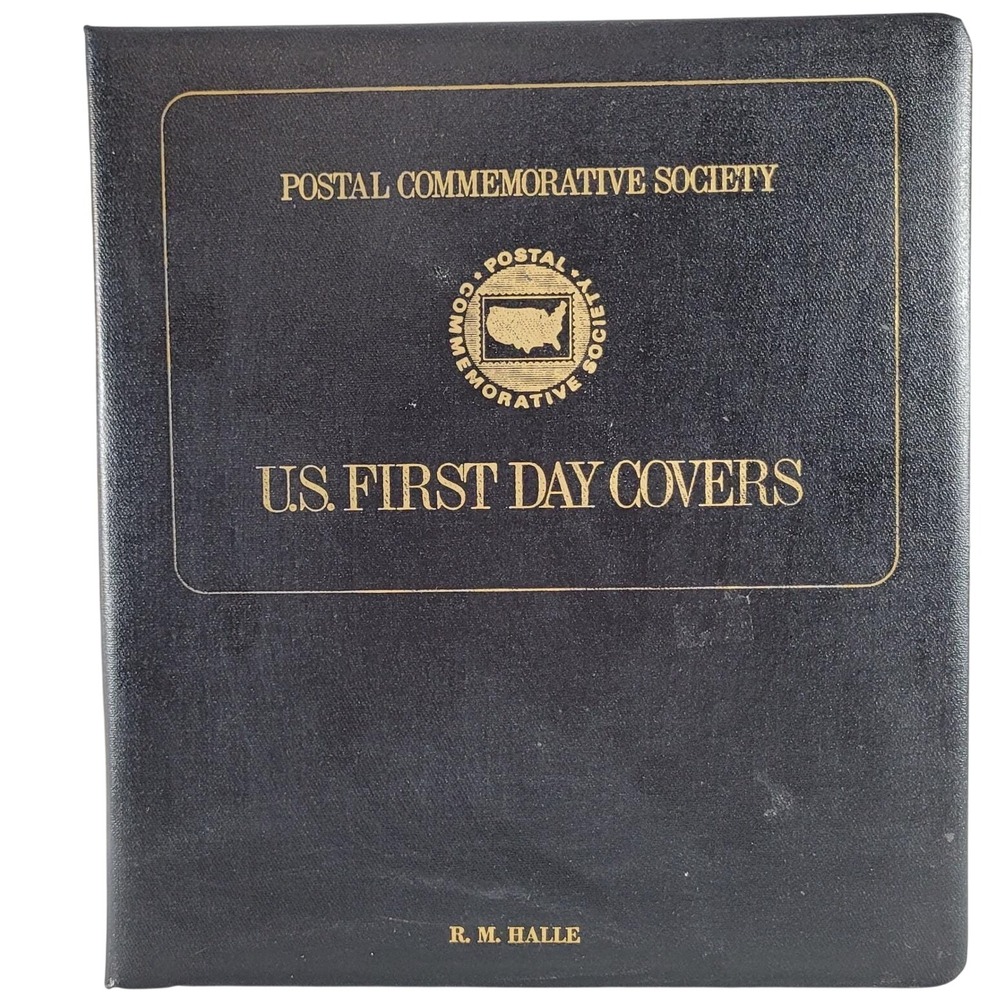 50 Postal Commemorative Society US First Day Covers 1976 State Flags Album Black